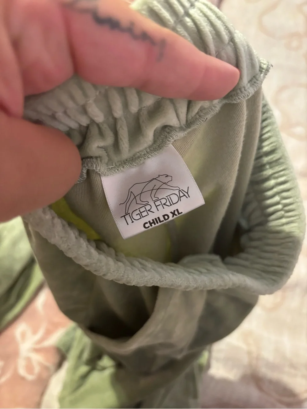 Green Velvet Loungewear Set - Hoodie & Joggers Tiger Friday